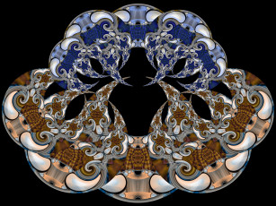 Картинка 3д графика fractal фракталы узор абстракция