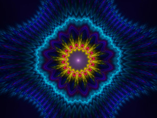 Картинка 3д графика fractal фракталы узор абстракция