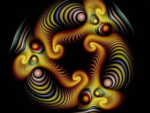 Картинка 3д графика fractal фракталы узор фрактал тёмный