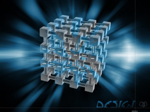 Картинка 3д графика modeling моделирование тёмный квадрат