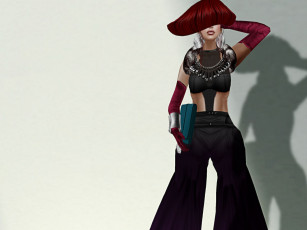 Картинка 3д графика people люди колье перчатки брюки