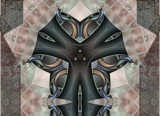 Картинка 3д графика fractal фракталы абстракция узор