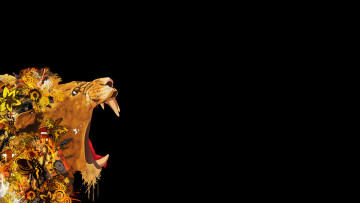 Картинка векторная графика тёмный пасть фон