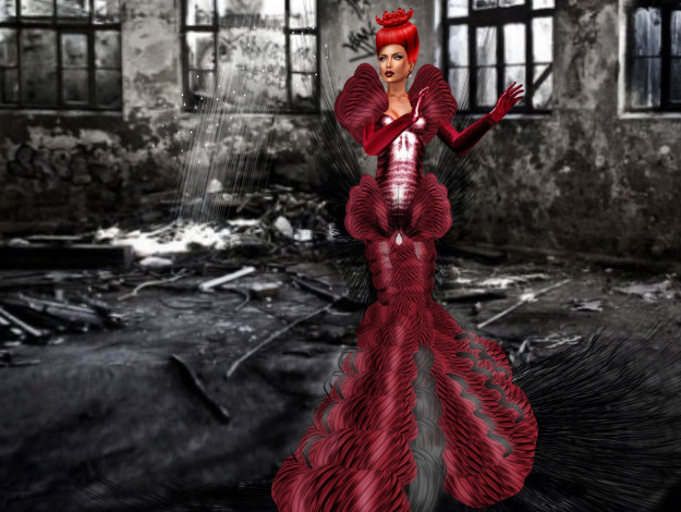 Обои картинки фото 3д, графика, people, люди, платье