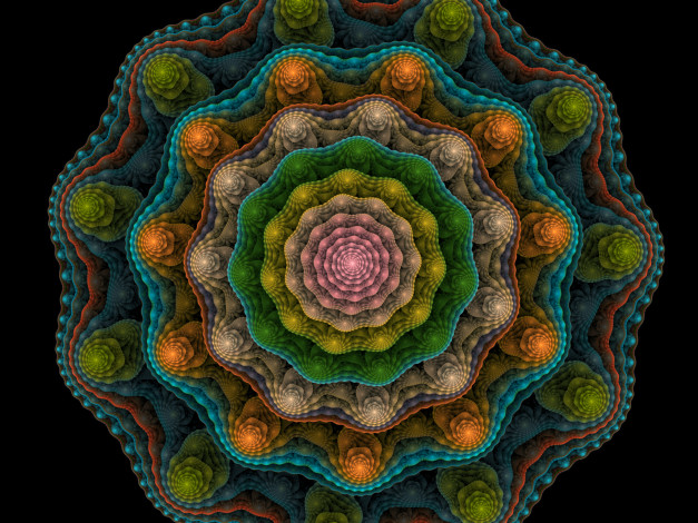 Обои картинки фото 3д, графика, fractal, фракталы, абстракция, узор