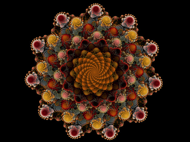 Обои картинки фото 3д, графика, fractal, фракталы, фактал, тёмный, узор