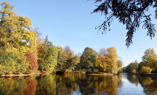 Обои картинки фото природа, реки, озера, осень