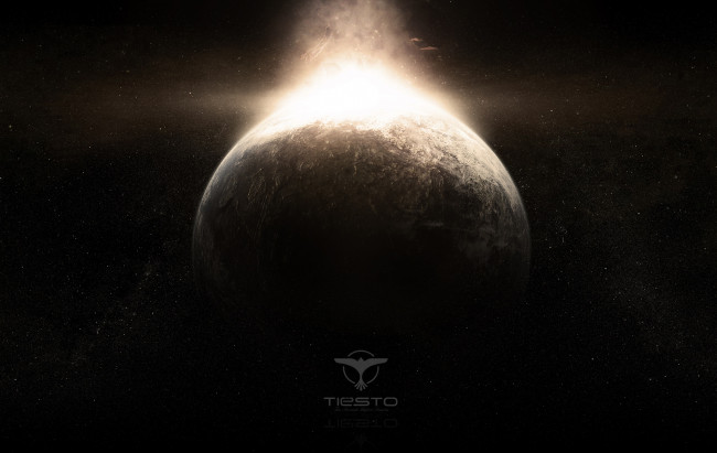 Обои картинки фото космос, арт, взрыв, планета