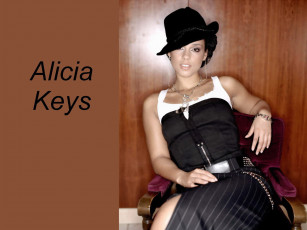 Картинка alicia keys музыка брюнетка певица шляпа