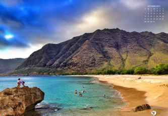 Картинка календари природа побережье море пляж