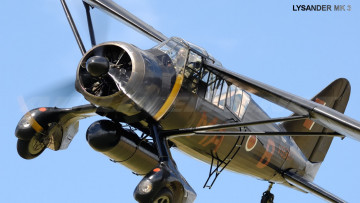 Картинка lysander mk авиация лёгкие одномоторные самолёты подвесной бак полет самолет