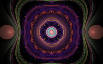 Картинка 3д графика fractal фракталы узор цвета фон