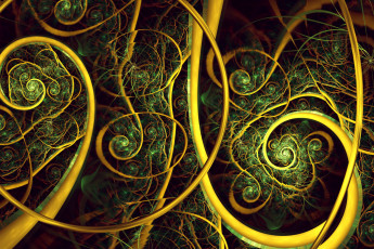 Картинка 3д графика fractal фракталы узор