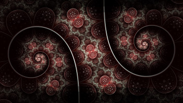 Картинка 3д графика fractal фракталы фон цвета узор