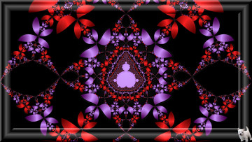 Картинка 3д графика fractal фракталы узор цвета фон