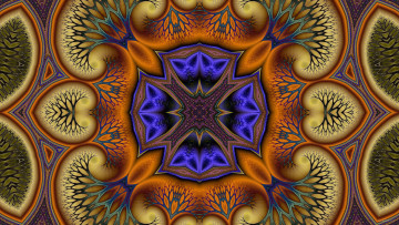 Картинка 3д графика fractal фракталы узор цвета фон