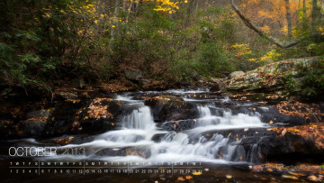 Картинка календари природа осень вода