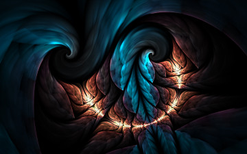 Картинка 3д графика fractal фракталы узор