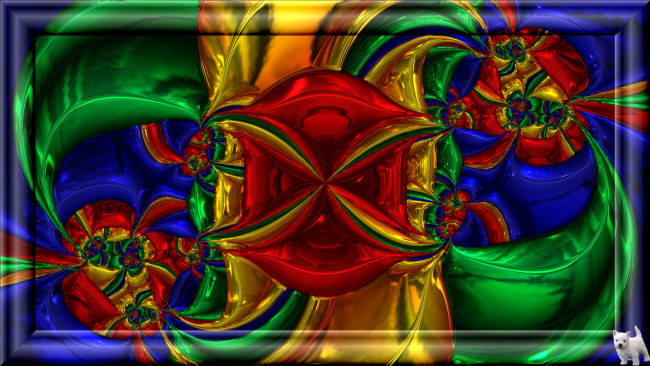 Обои картинки фото 3д, графика, fractal, фракталы, узор, цвета, фон