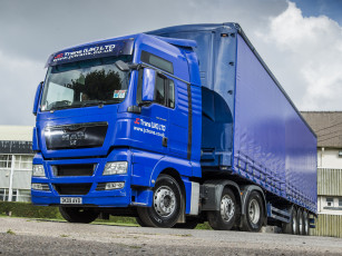Картинка автомобили man 26-440 tgx uk-spec синий 6x2