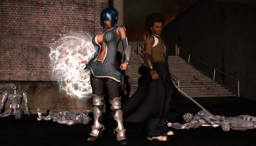 Картинка 3д+графика фантазия+ fantasy магия девушка мужчина