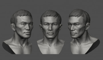 Картинка 3д+графика _science+fiction фон взгляд лицо