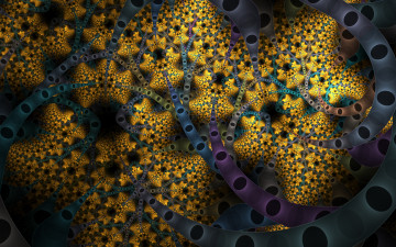 Картинка 3д+графика фракталы+ fractal фон узор цвета