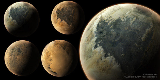 Обои картинки фото космос, арт, планеты