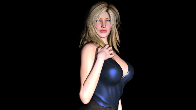 Обои картинки фото 3д графика, люди , people, фон, взгляд, девушка