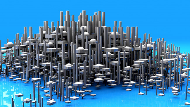 Обои картинки фото 3д графика, моделирование , modeling, синий