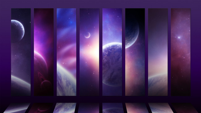 Обои картинки фото космос, арт, вселенная, планеты, звезды