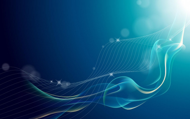 Обои картинки фото 3д графика, абстракция , abstract, блики, плавность, линии, полосы, синий, фон