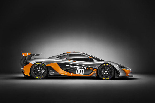 Обои картинки фото 2014 mclaren p1 gtr, автомобили, mclaren, серый, спорт