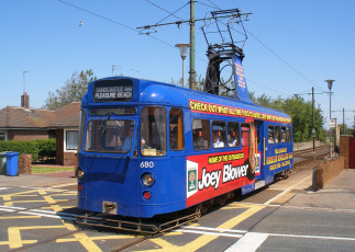 Картинка техника трамваи трамвай рельсы транспорт