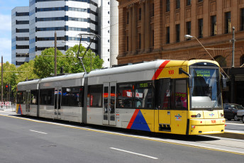 Картинка техника трамваи трамвай рельсы транспорт