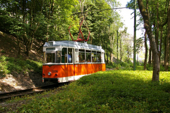 Картинка техника трамваи трамвай рельсы транспорт