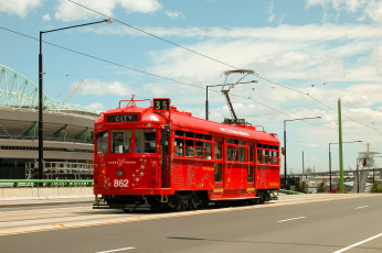 Картинка техника трамваи транспорт трамвай рельсы