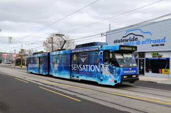 Картинка техника трамваи трамвай рельсы транспорт