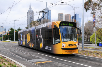 Картинка техника трамваи транспорт рельсы трамвай