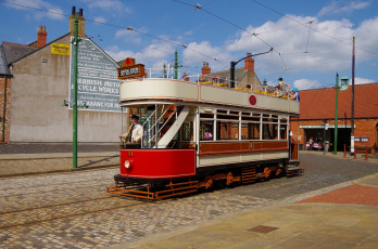 Картинка техника трамваи трамвай рельсы транспорт