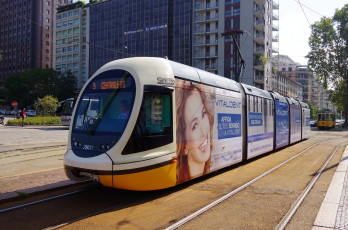 Картинка техника трамваи трамвай транспорт рельсы