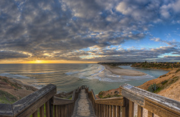 Картинка природа побережье горизонт пляж