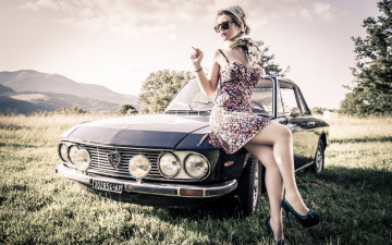 Картинка автомобили -авто+с+девушками машина поза девушка