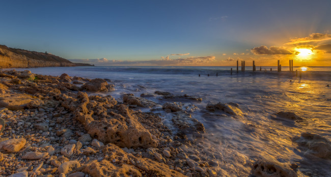 Обои картинки фото природа, восходы, закаты, закат