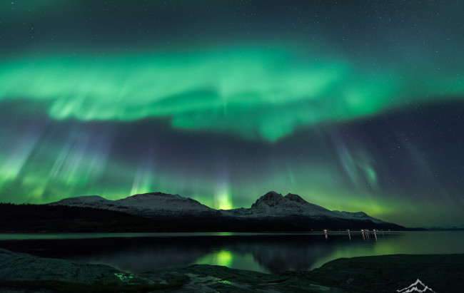 Обои картинки фото природа, северное сияние, ночь, северное, сияние