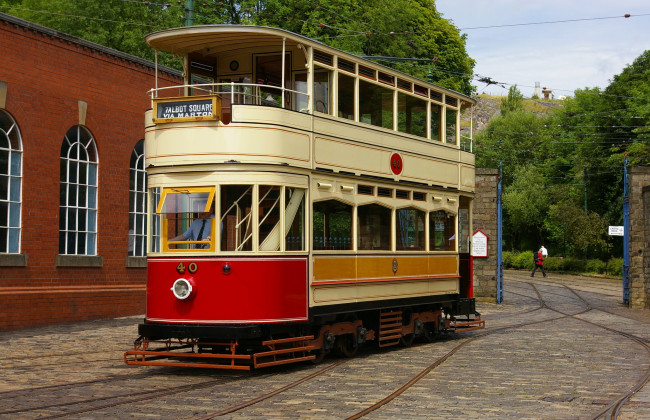 Обои картинки фото техника, трамваи, трамвай, рельсы, транспорт