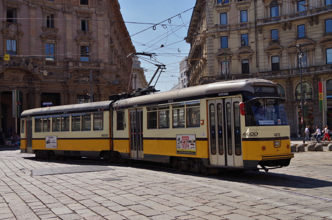 Обои картинки фото техника, трамваи, рельсы, транспорт, трамвай