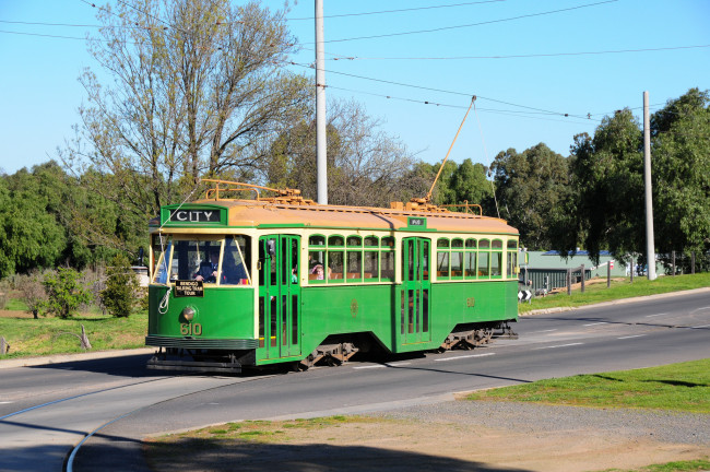 Обои картинки фото техника, трамваи, трамвай, рельсы, транспорт