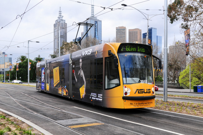 Обои картинки фото техника, трамваи, транспорт, рельсы, трамвай