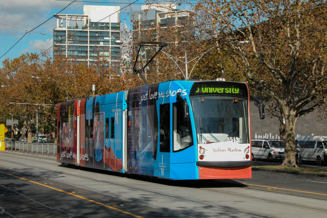 Обои картинки фото техника, трамваи, трамвай, рельсы, транспорт